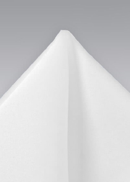 Pochette blanc pur unie