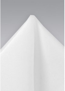 Pochette blanc pur unie