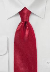 Cravate à milleraies rouge cerise
