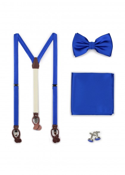 Ensemble de bretelles aus dem gleichen Stoff und Farbe