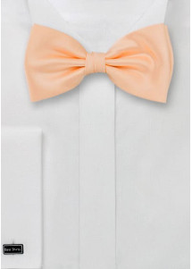 Noeud papillon abricot uni