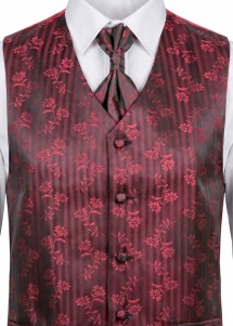 Ensemble gilet de mariage en rouge (Lorenzo