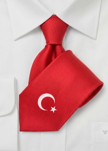 Cravate Turquie en rouge...
