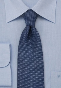 Cravate structurée bleu foncé XXL