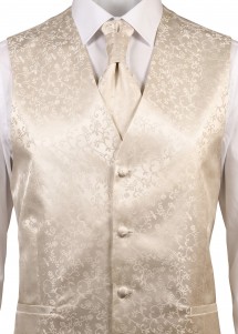 Gilet de mariage Lorenzo Guerni de couleur crème
