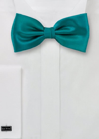 Noeud papillon exclusif en turquoise foncé