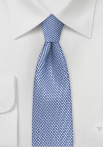 Cravate étroite bleu ciel géométrique