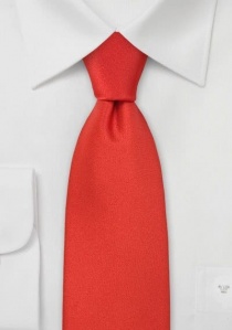 Cravate monochrome rouge framboise