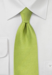 Cravate vert tendre structurée