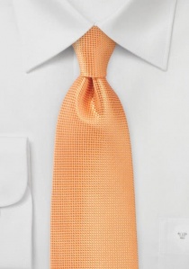 Cravate orange cuivré structurée