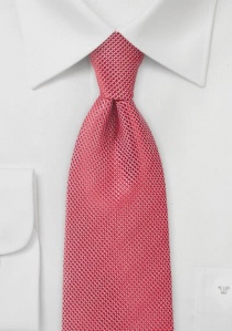 Cravate rouge cerise imprimée