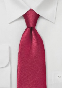 Cravate rouge cerise unie