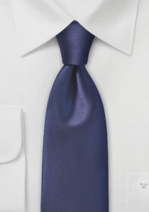 Cravate bleu nuit unie