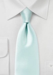 Cravate turquoise pâle unie