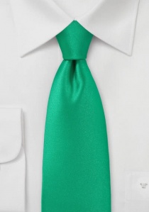 Cravate vert gazon unie
