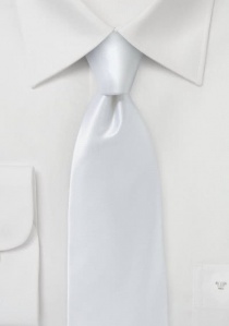 Cravate blanc perle en soie italienne