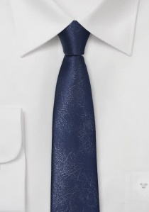 Cravate bleu marine style peau