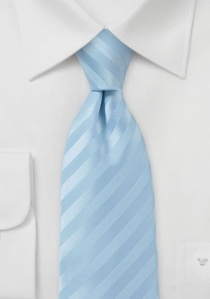 Cravate bleu-gris rayée ton sur ton