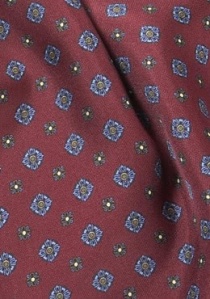 Krawattenschal bordeaux Blümchenmuster