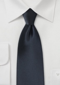 Cravate bleu-noir unie