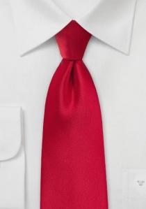 Cravate rouge écarlate satinée
