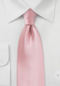 Cravate rose malabar unie