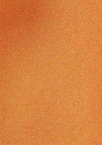 Cravate unie orange reflet cuivre