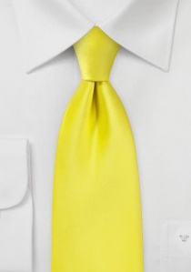 Cravate jaune soleil unie