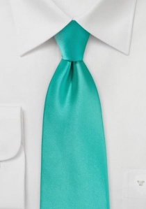 Cravate bleu-vert unie