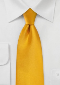 Cravate jaune or unie