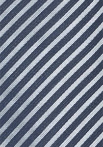 Cravate à rayures bleu marine
