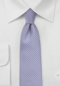 Cravate à pois filigrane violet pâle
