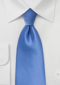 Cravate business polyfibre XXL unie bleu royal