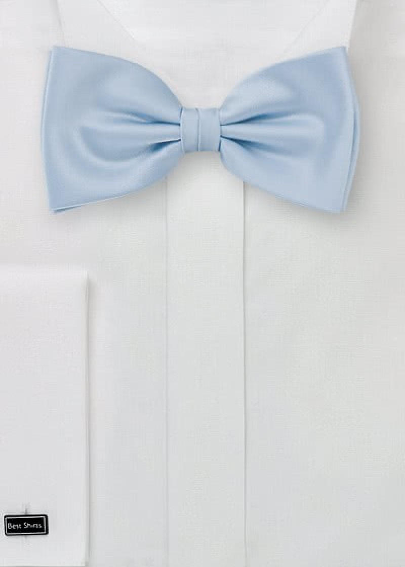 Noeud papillon bleu acier