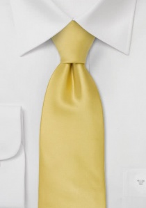 Cravate jaune topaze unie