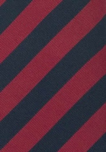 Cravate classique rouge bleu marine "Grenadier