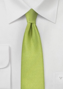 Cravate homme étroite structurée vert noble