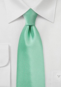 Cravate vert menthe quadrillage