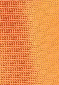 Cravate orange structurée