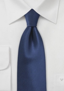 Cravate bleu marine quadrillage