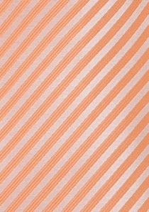Cravate orange à rayures pour enfants