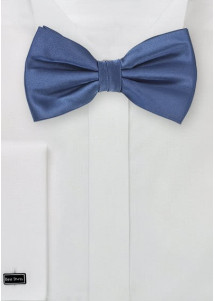 Noeud papillon bleu saphir satiné