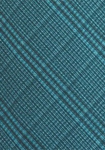 Cravate bleu-vert motif écossais