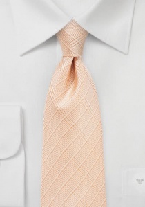 Cravate d'affaires marquante à carreaux roses
