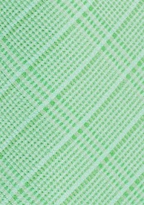 Cravate stylée à carreaux de ligne vert pâle
