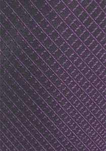 Krawatte lineares Dessin lila