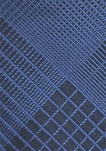 Cravate bleu foncé losange