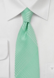 Cravate motif géométrique bleu-vert