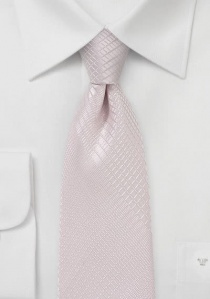 Cravate rose dragée losange