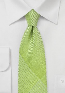 Cravate d'affaires motif abstrait vert pâle